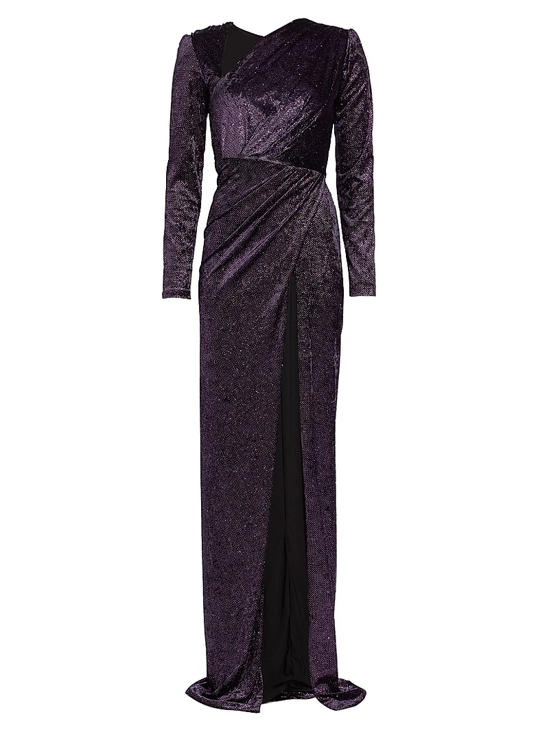 Mila Paillette Velvet Gown