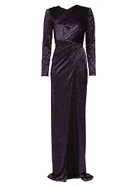 Mila Paillette Velvet Gown