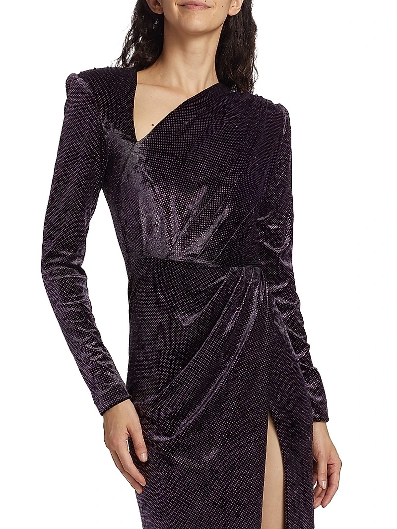 Mila Paillette Velvet Gown