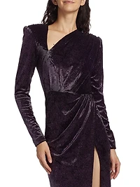 Mila Paillette Velvet Gown