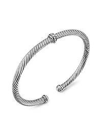 Cable Classics Center Station Bracelet with Pavé Diamonds