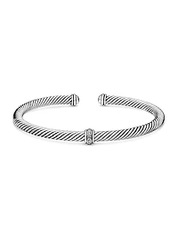 Cable Classics Center Station Bracelet with Pavé Diamonds