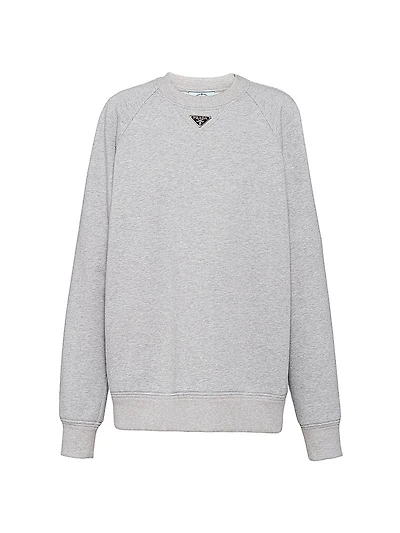 Long-Sleeved Cotton Sweatshirt