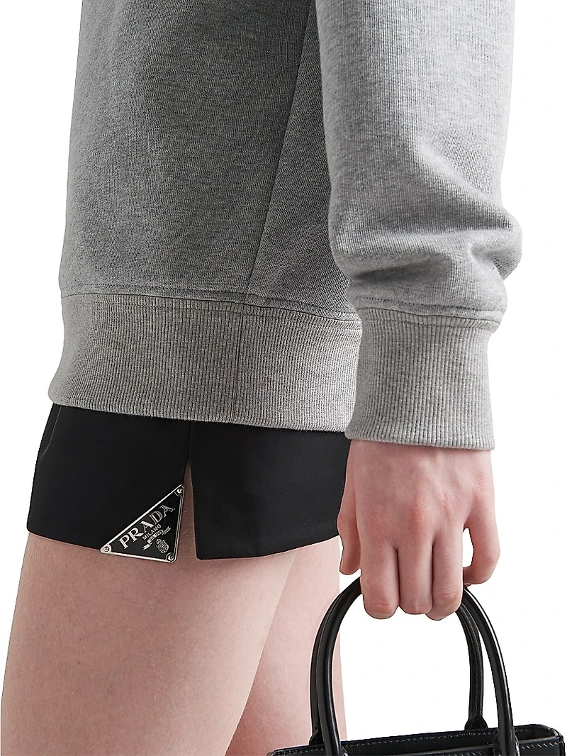 Long-Sleeved Cotton Sweatshirt