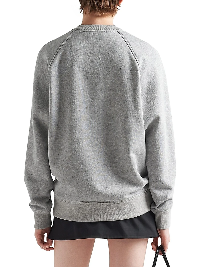 Long-Sleeved Cotton Sweatshirt