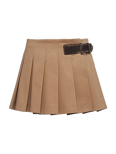 Gabardine Miniskirt