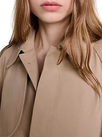 Short Studded Trench Jacket