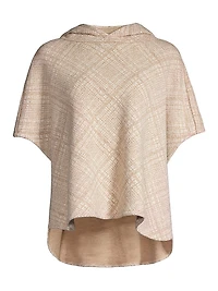 Hooded Wool-Blend Cape