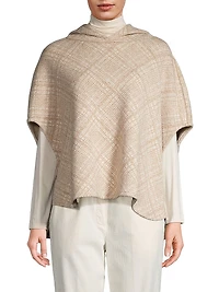 Hooded Wool-Blend Cape