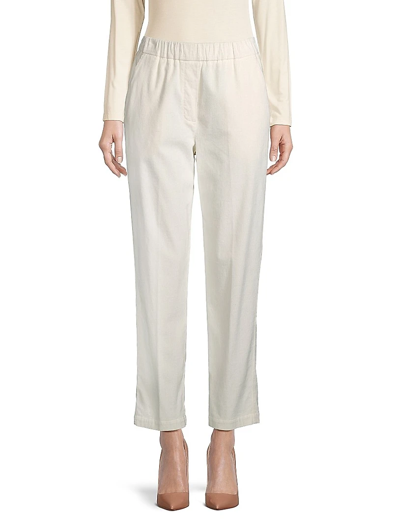 Cotton-Blend Corduroy Pants