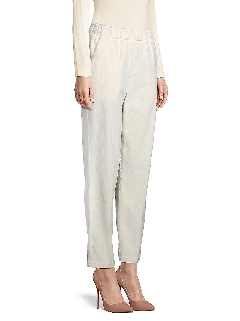 Cotton-Blend Corduroy Pants