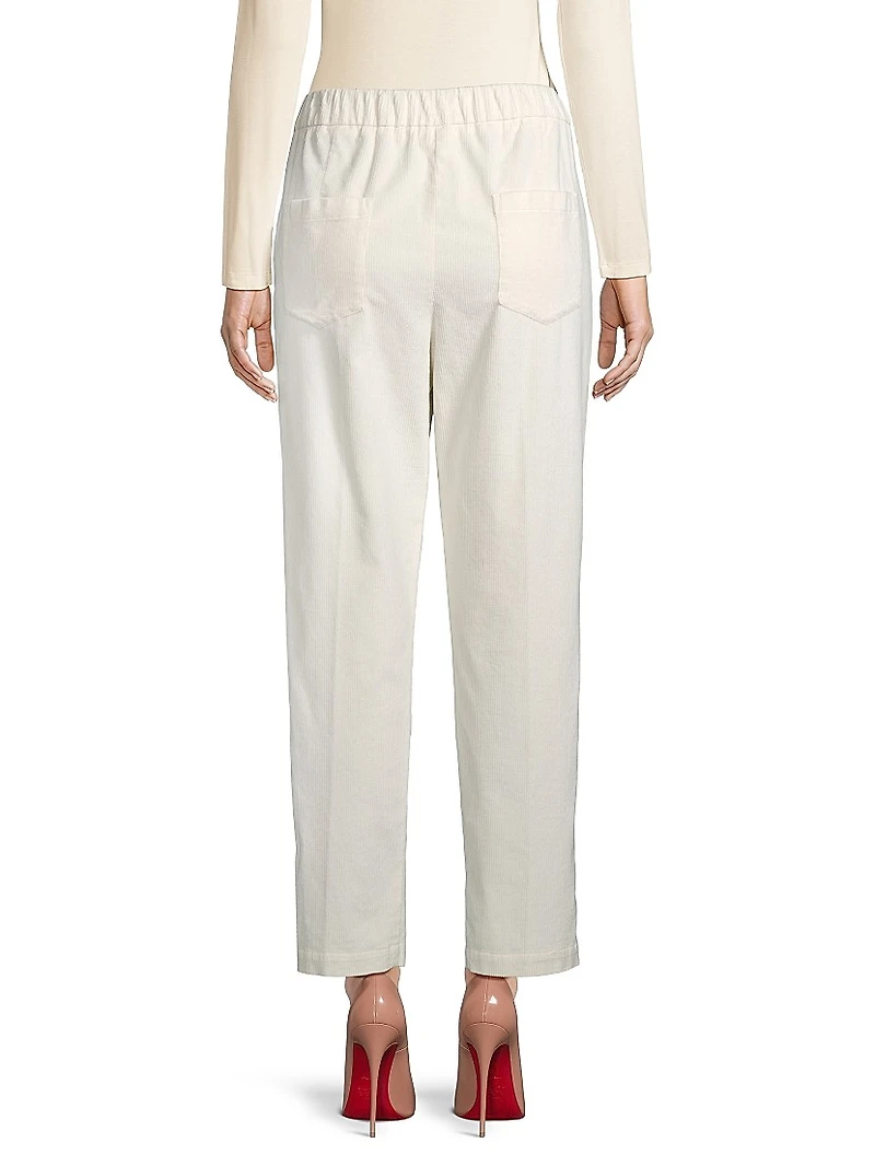 Cotton-Blend Corduroy Pants