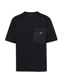 Re-Nylon and Jersey T-Shirt