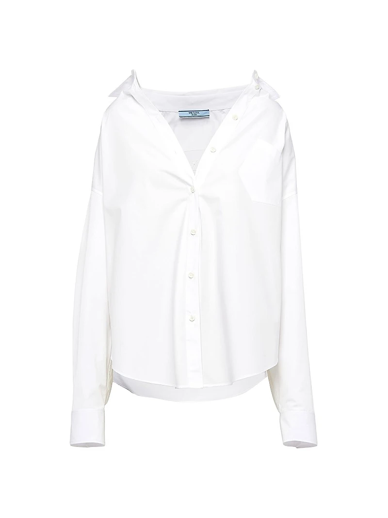 Embroidered Poplin Shirt