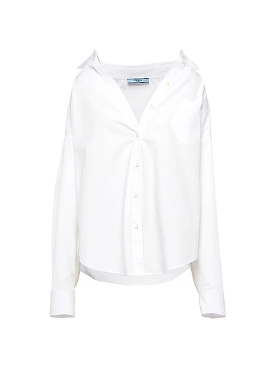 Embroidered Poplin Shirt