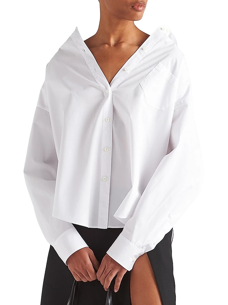 Embroidered Poplin Shirt