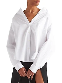 Embroidered Poplin Shirt