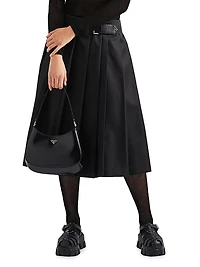 Pleated Re-Nylon Skirt