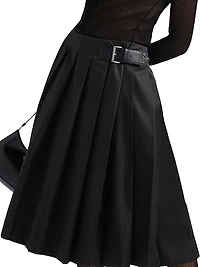 Pleated Re-Nylon Skirt