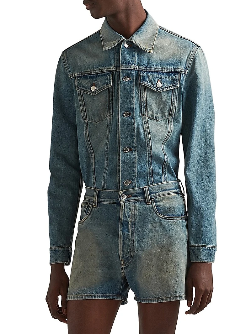 Denim Blouson Jacket