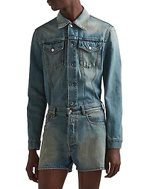 Denim Blouson Jacket