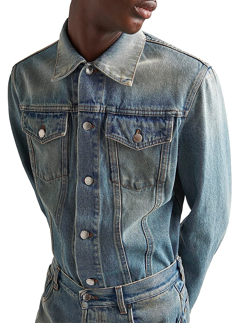 Denim Blouson Jacket