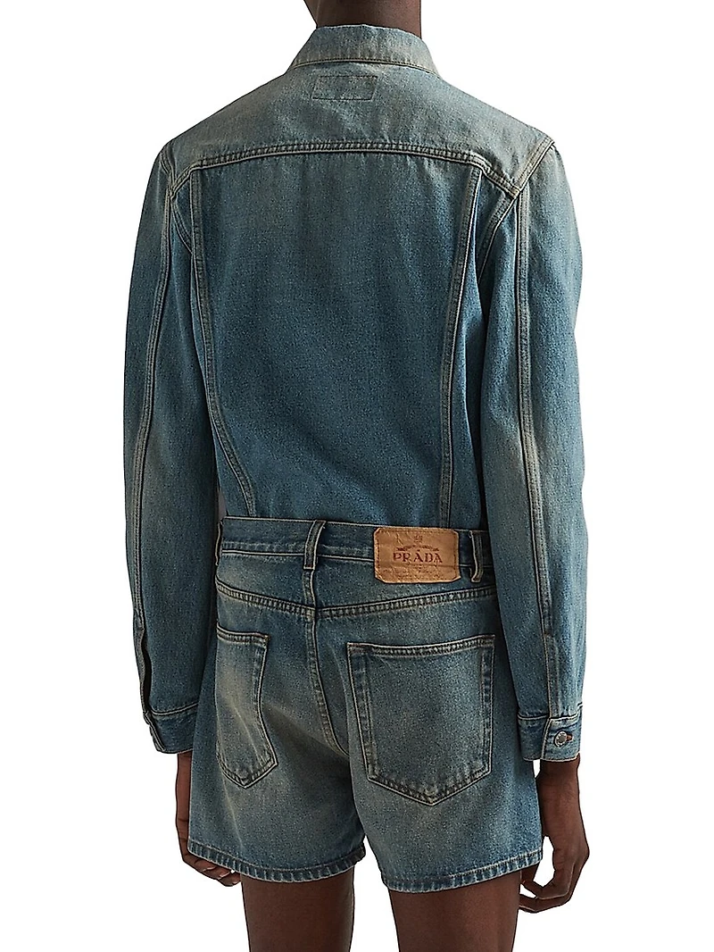 Denim Blouson Jacket