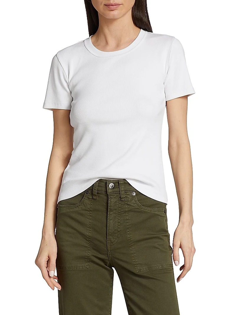 Pruitt Ribbed Cotton-Blend T-Shirt