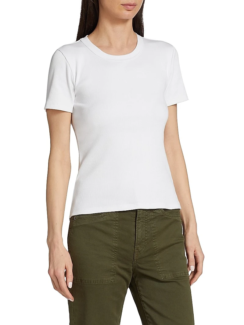 Pruitt Ribbed Cotton-Blend T-Shirt