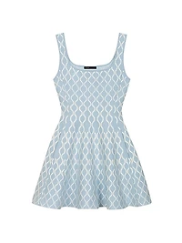Jacquard Knit Mini Dress