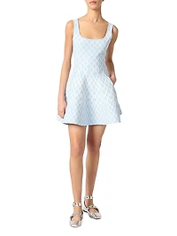 Jacquard Knit Mini Dress