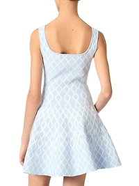 Jacquard Knit Mini Dress