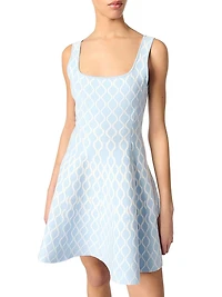 Jacquard Knit Mini Dress