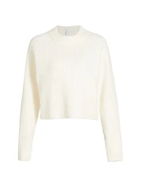 Sequined Rib-Knit Sweater