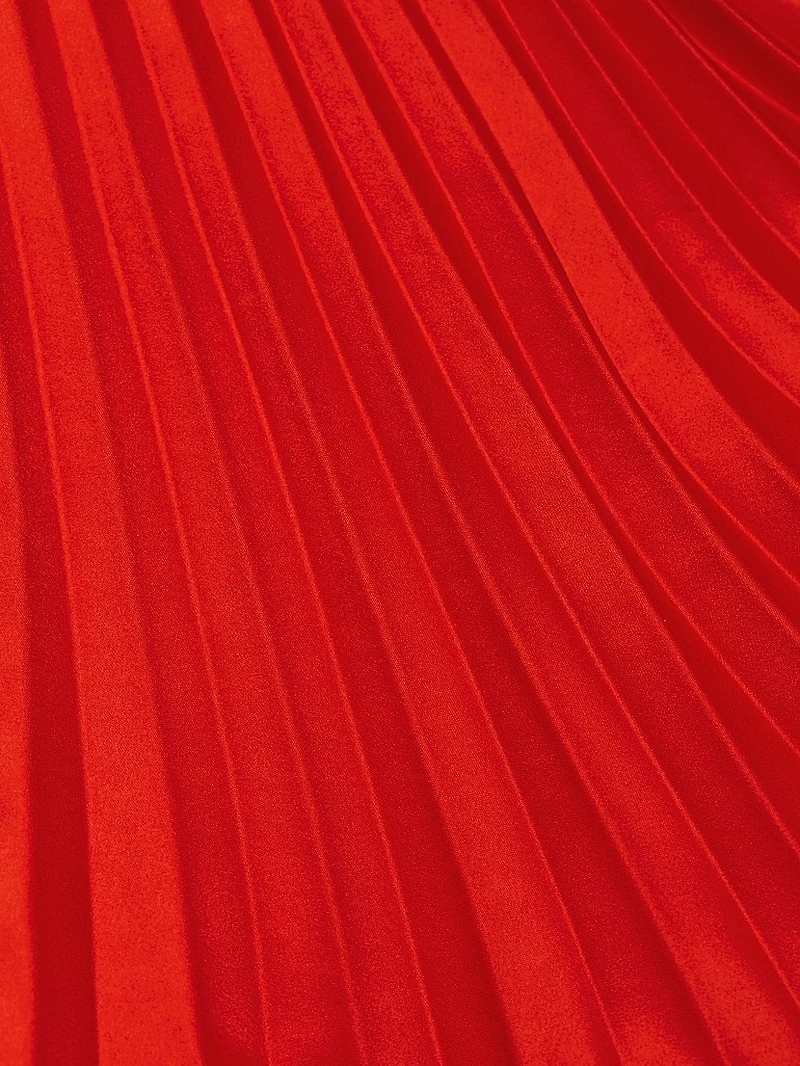 Amiri Pleated Halter Minidress