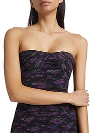 Jana Pleated Floral Minidress