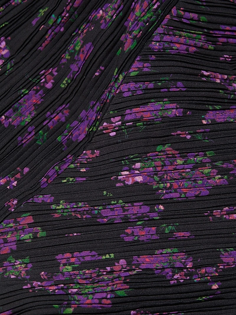 Jana Pleated Floral Minidress