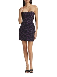 Jana Pleated Floral Minidress