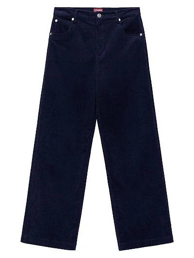 Grayson Corduroy Wide-Leg Pants