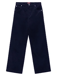 Grayson Corduroy Wide-Leg Pants
