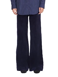 Grayson Corduroy Wide-Leg Pants