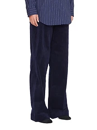 Grayson Corduroy Wide-Leg Pants