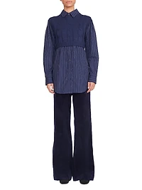 Grayson Corduroy Wide-Leg Pants