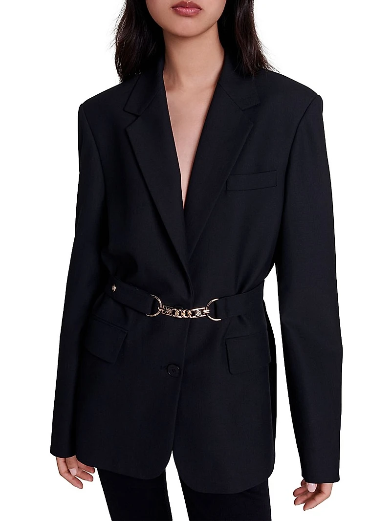 Belted Suit Jacket