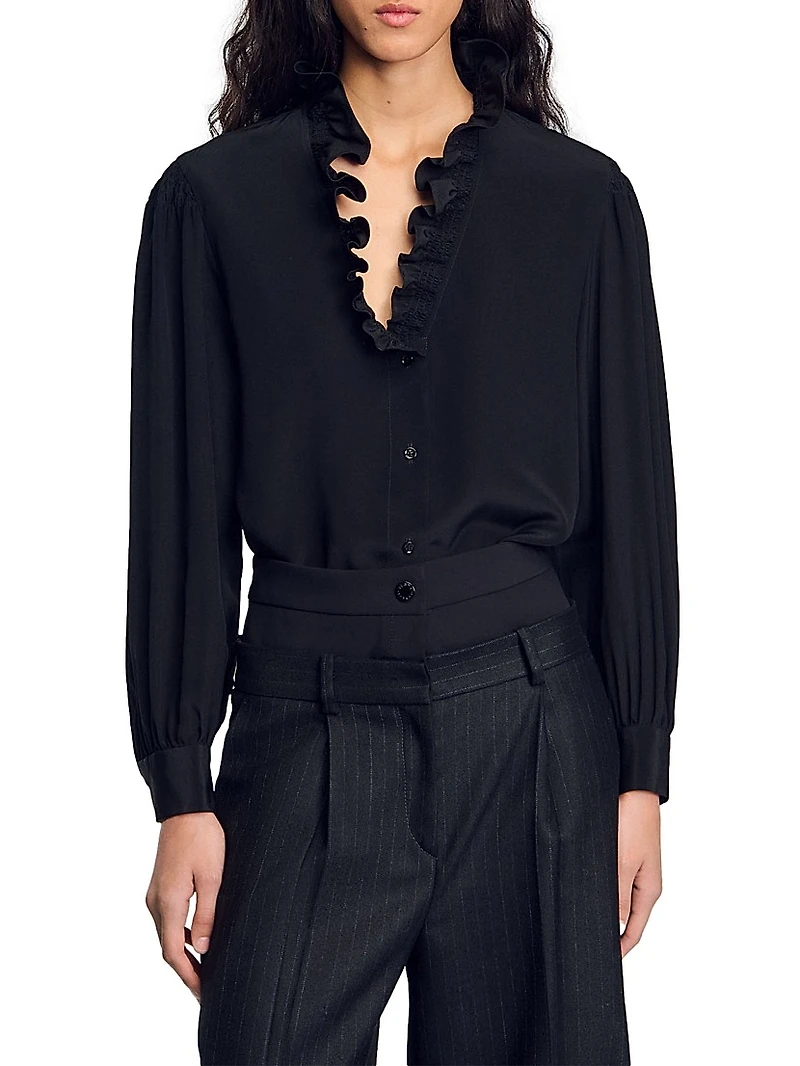Flowy Silk Shirt