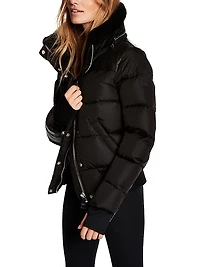 Sawyer Shearling-Embellished Down Jacket