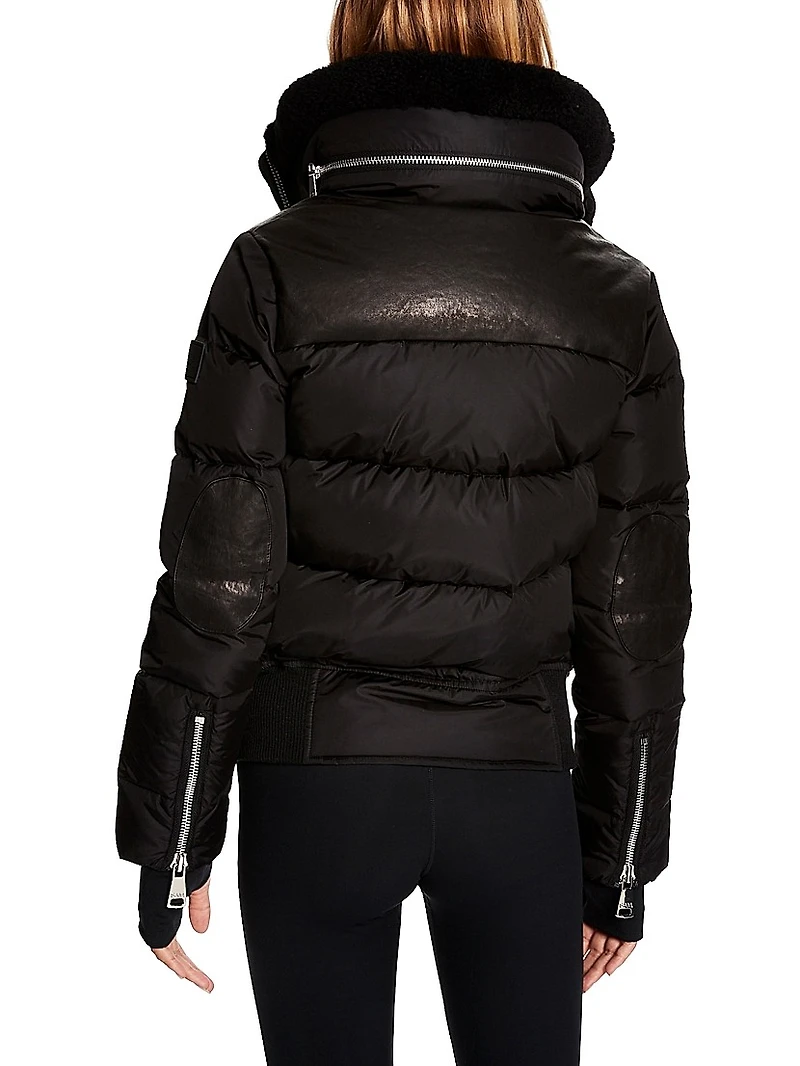 Sawyer Shearling-Embellished Down Jacket