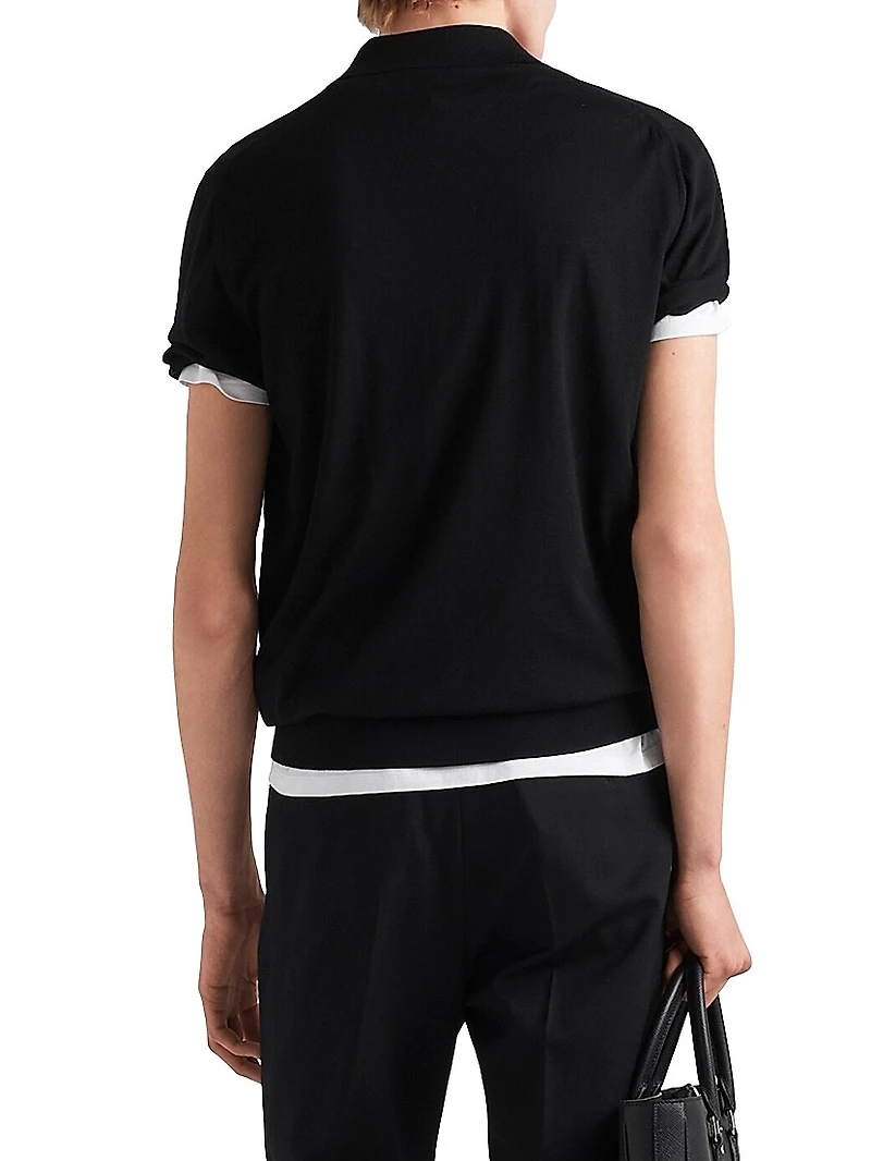 Superfine Wool Polo Shirt