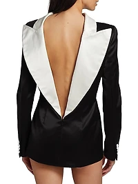 Reverse Blazer Minidress