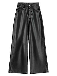 Sofie Faux Leather Wide-Leg Pants